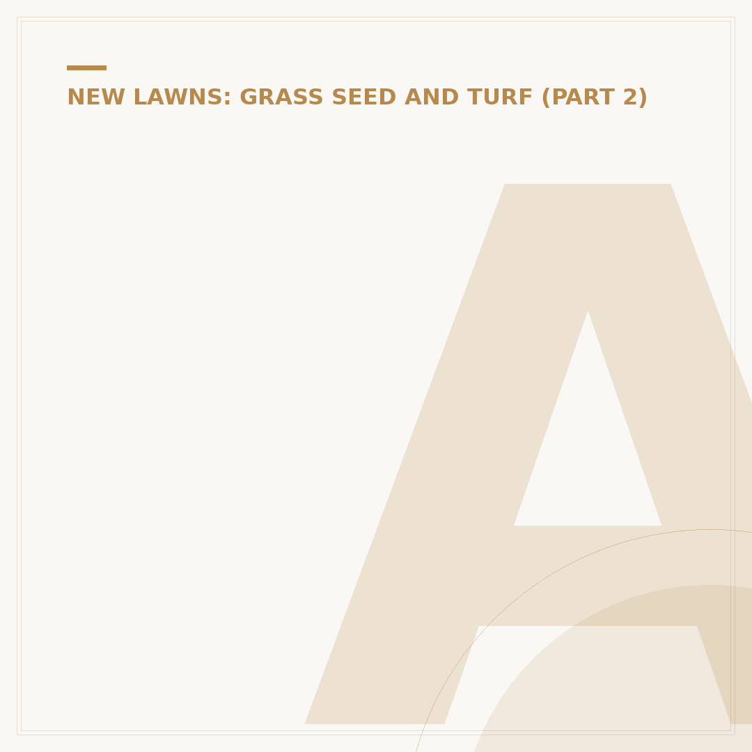 Advice on Laying Turf: Your Lawn Preparation