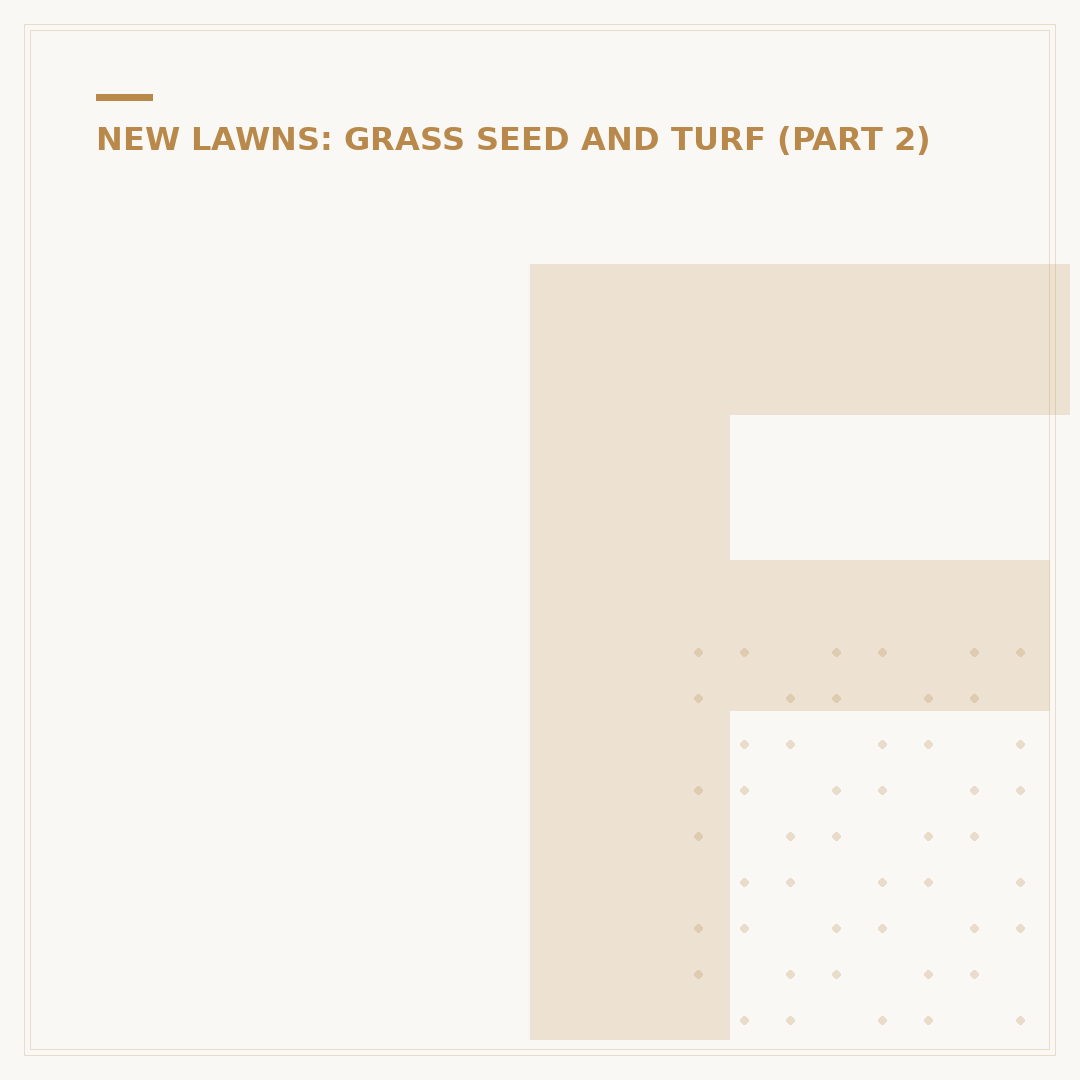 Fertilizer or Grass Seed First