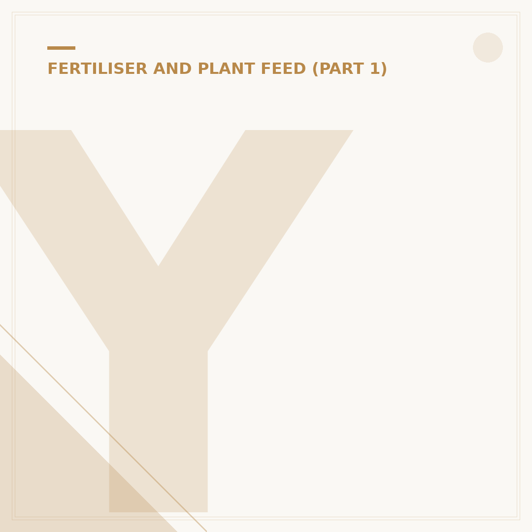Yard Fertilizer: Choosing the Right Plant Food