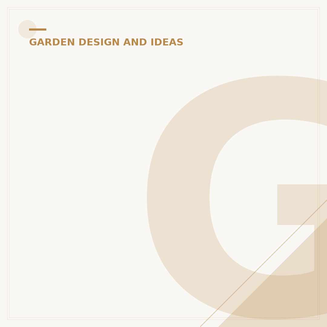 Garden Layout Ideas: Designing Your Outdoor Space