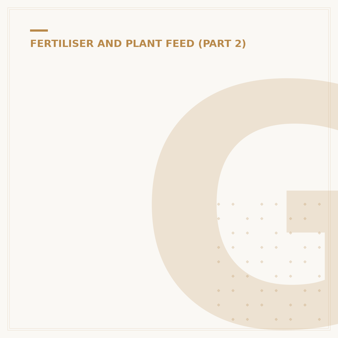 Glasson Fertiliser: Alternatives for Your Garden