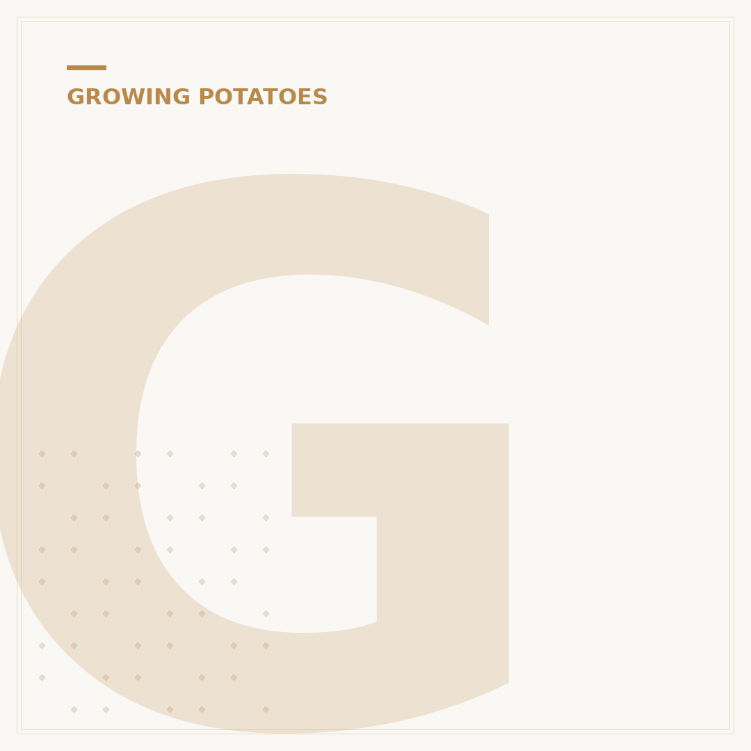 Growing Potatoes in the Ground