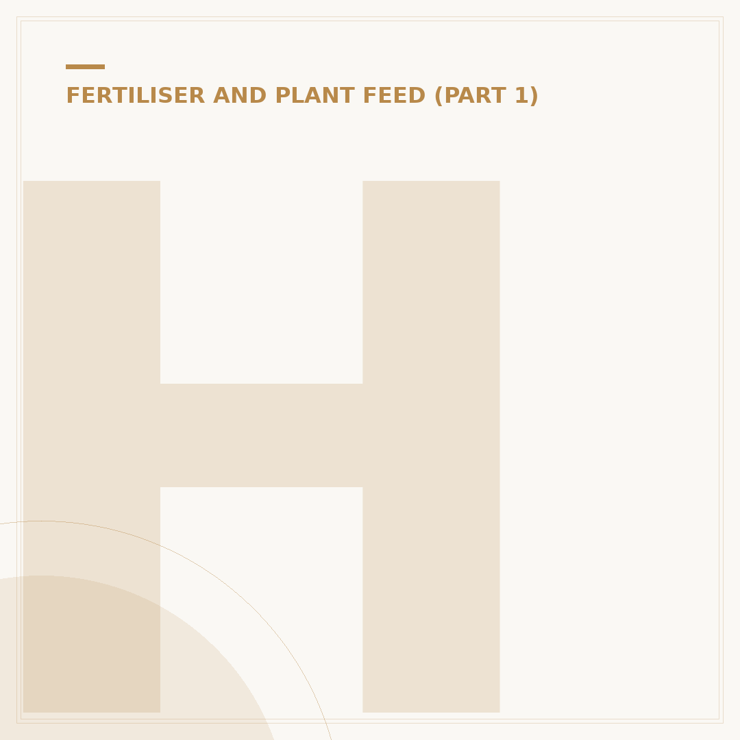 Household Plant Fertilizer