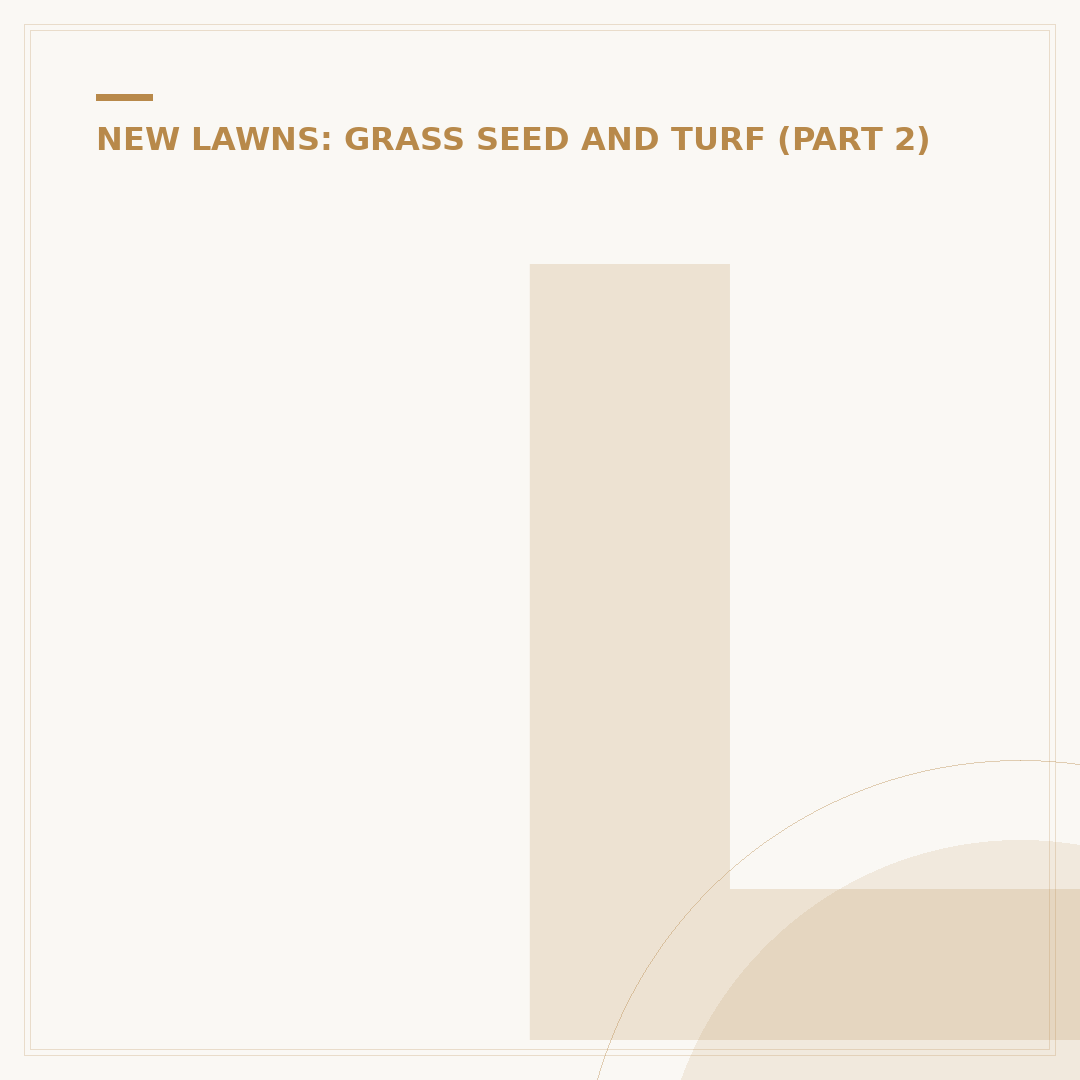 Laying a Lawn: Alternatives Explained