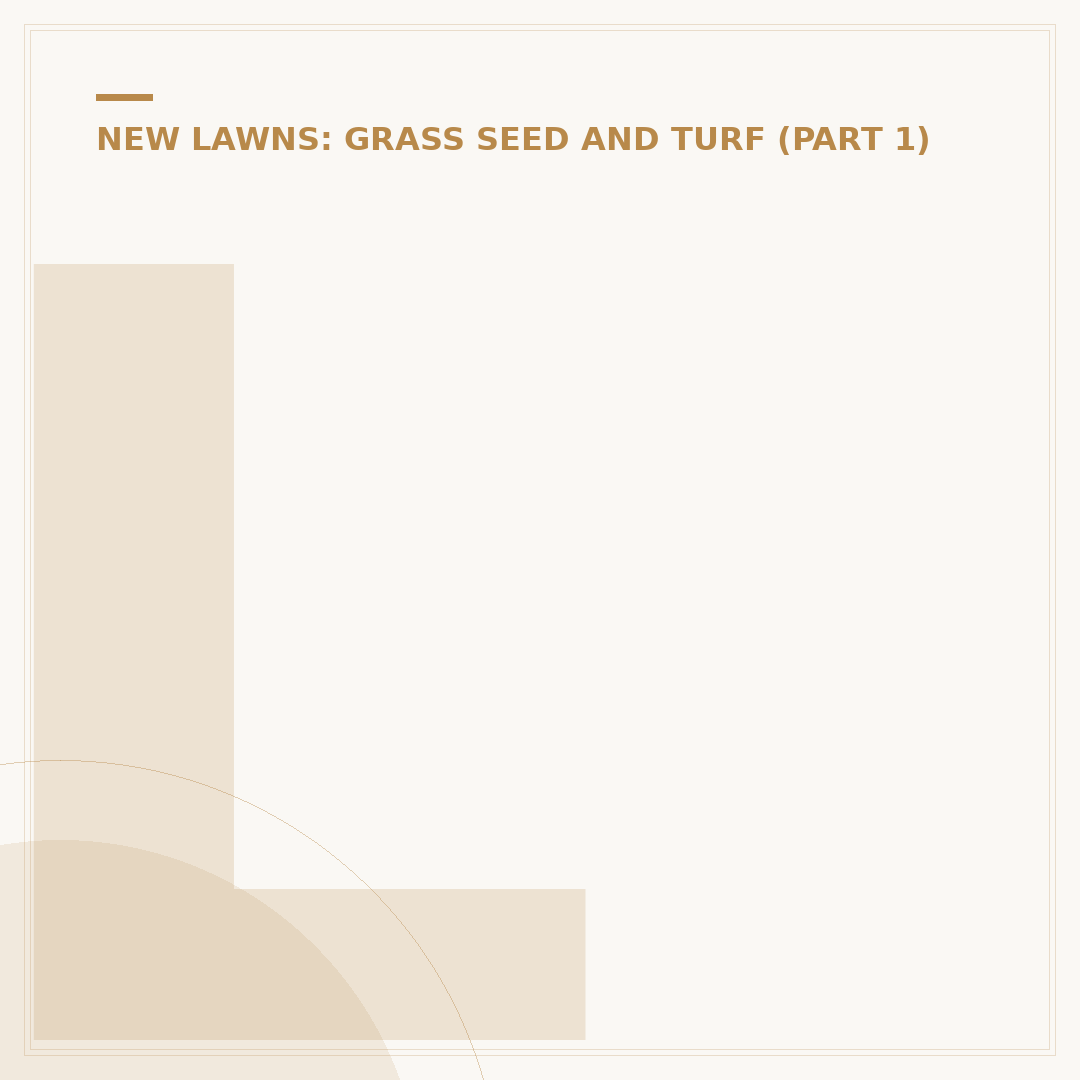 Laying Turf: Alternatives for a New Lawn