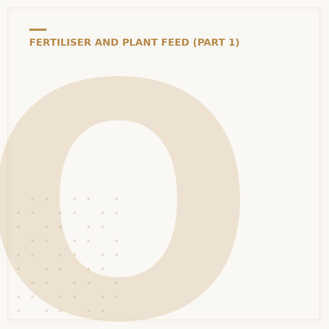 Organic Plant Fertilizer