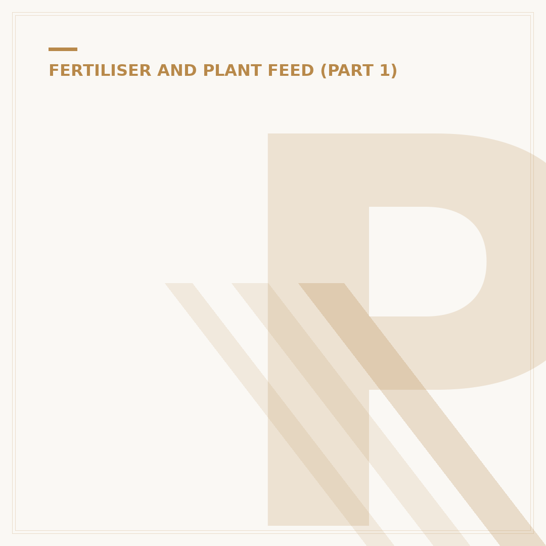 Paddock Fertiliser Options & Application
