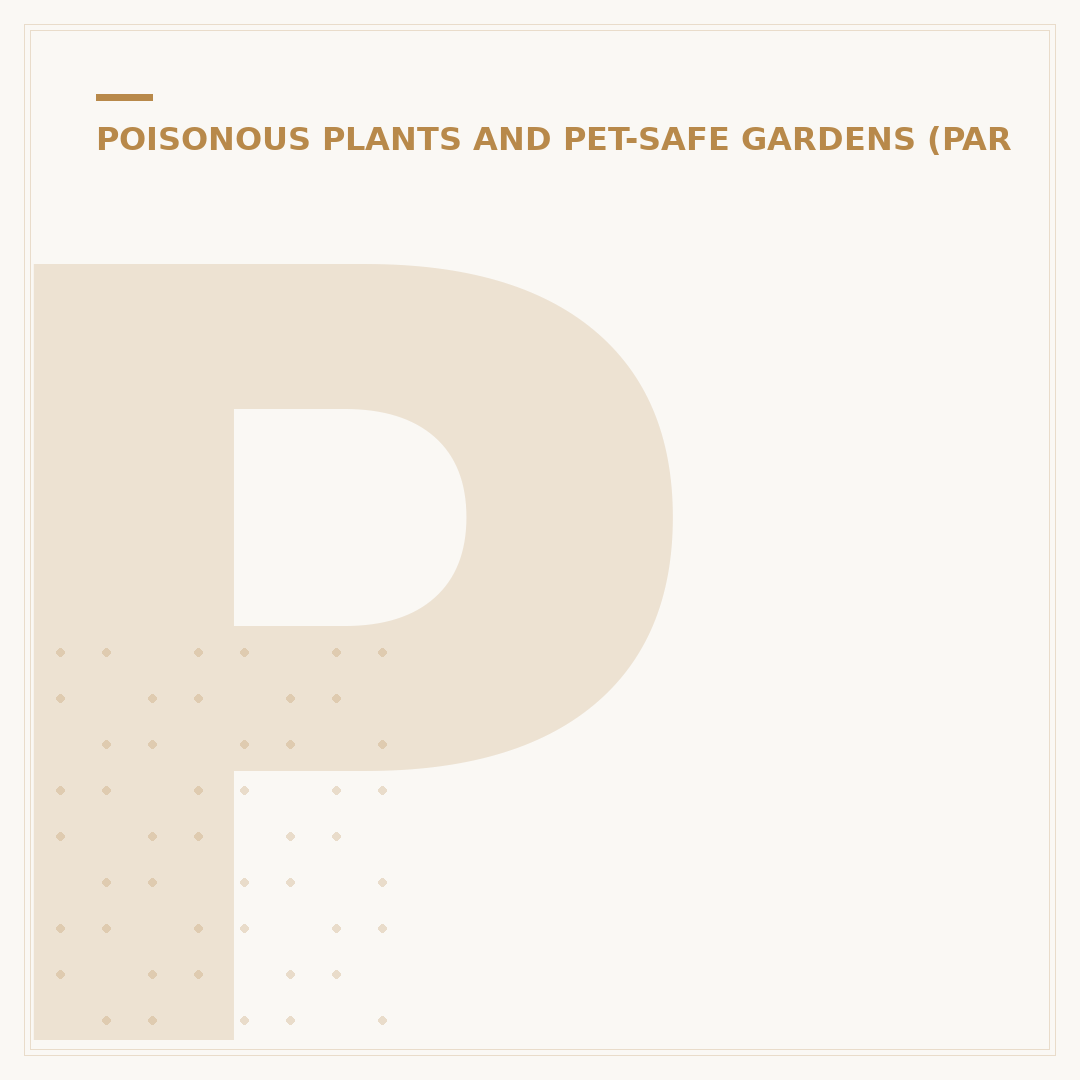 Poisonous Plants for Horses: Identification and Risks