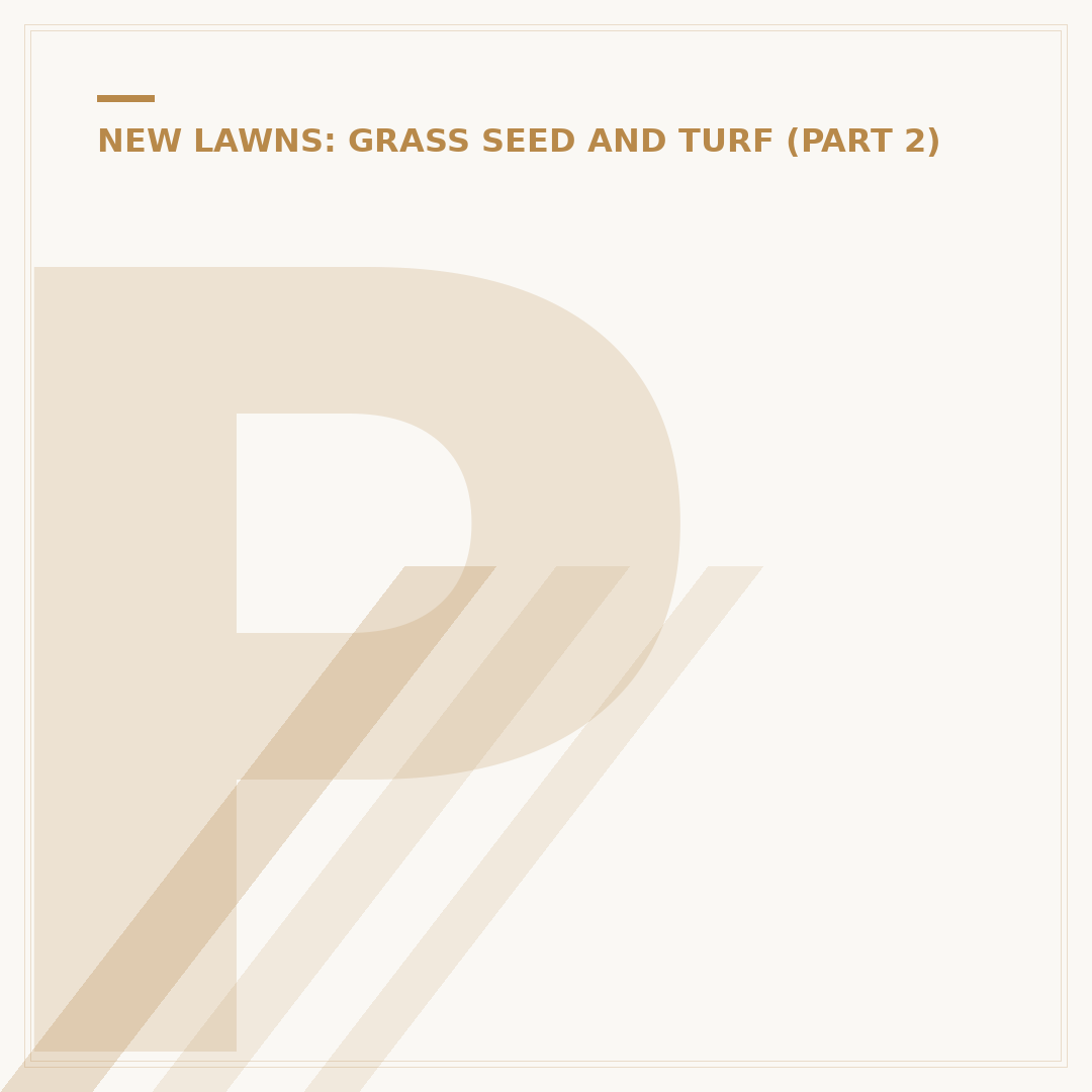 Pre Turfing Fertiliser: When and How to Apply