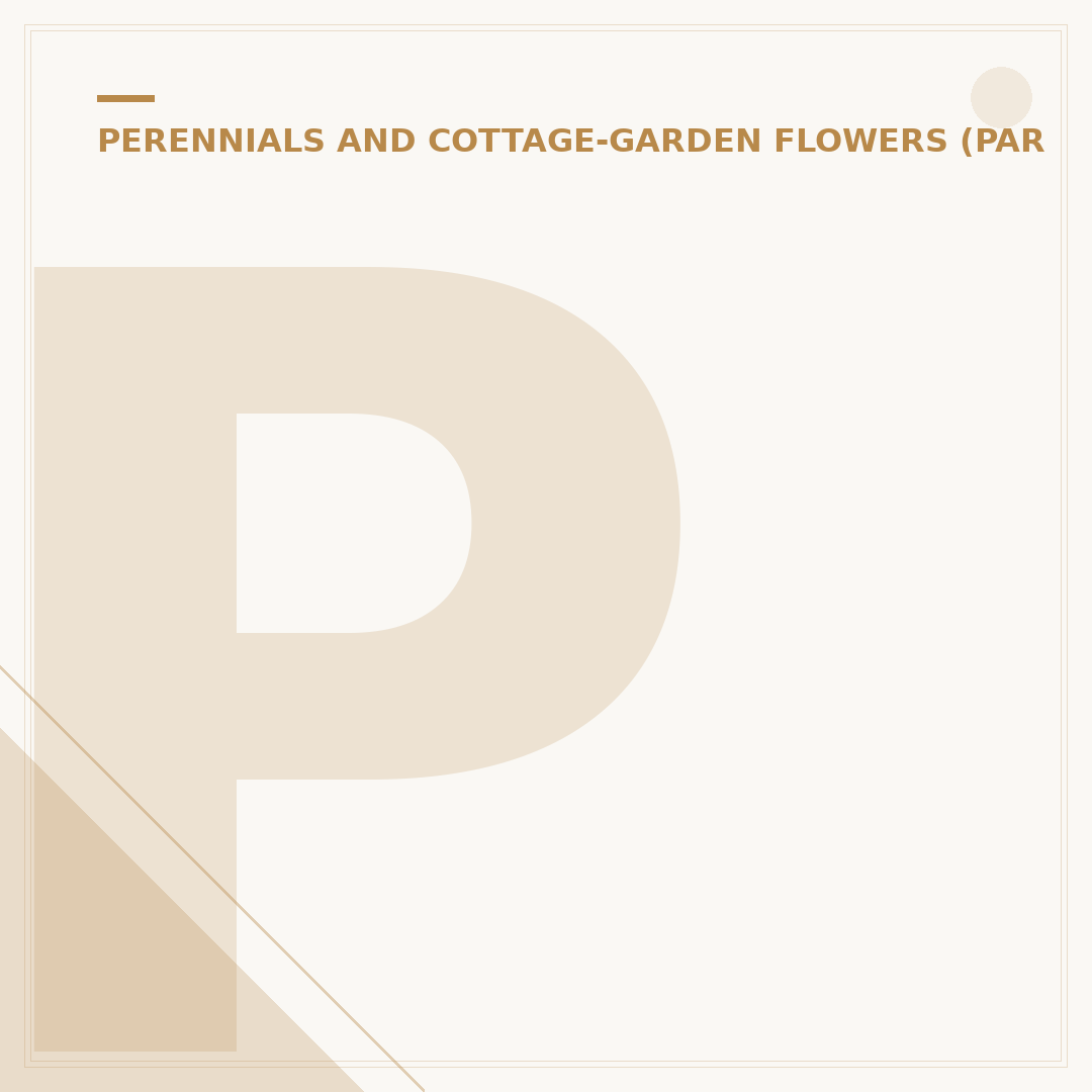 Propagating Peony Plants: Division Methods