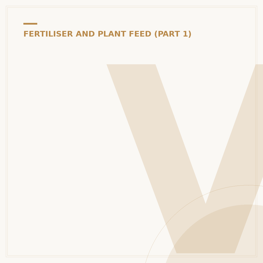 Vegetable Fertilizer Types and Uses UK