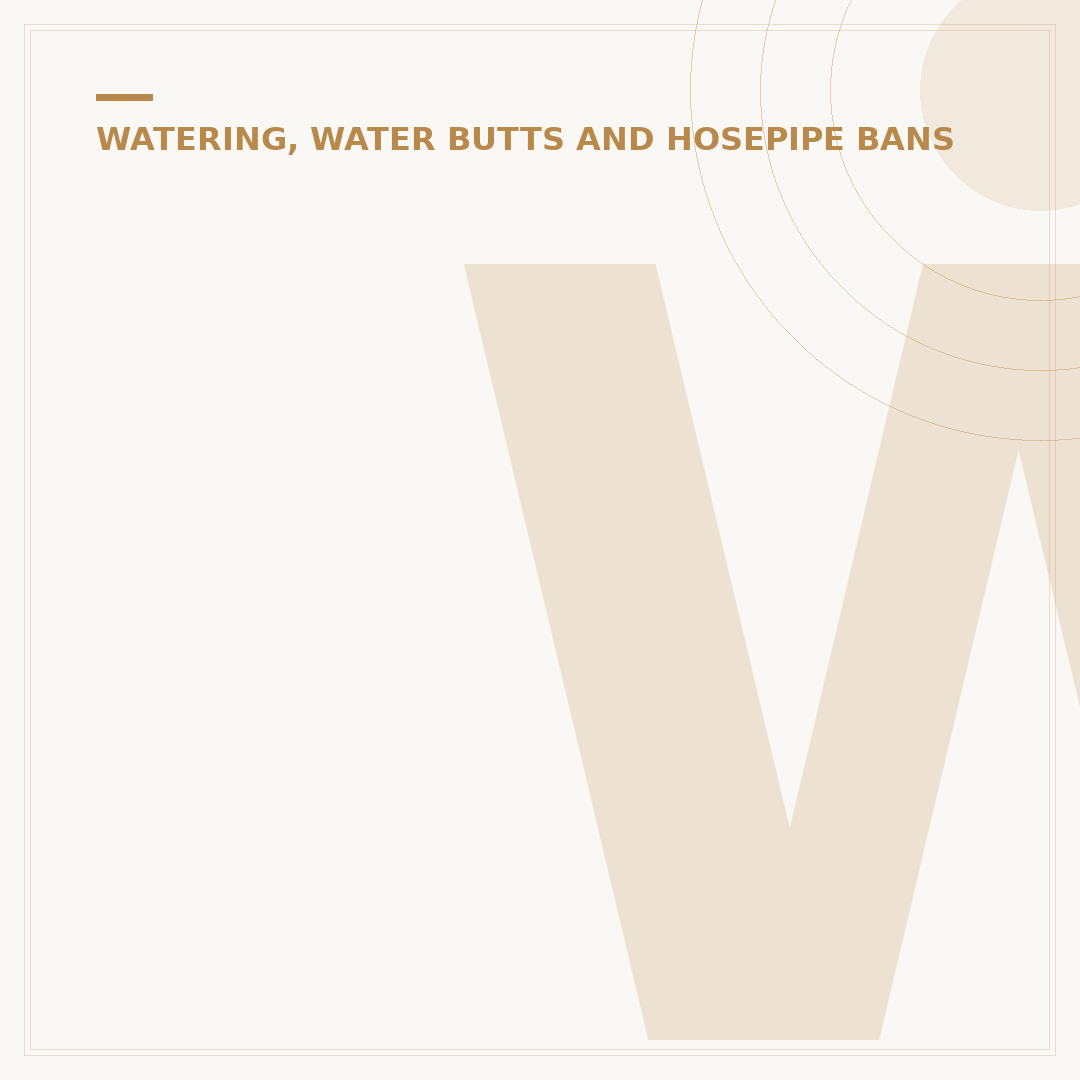 Water Butt Watering