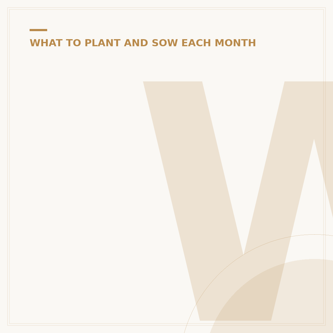 What to Plant in March