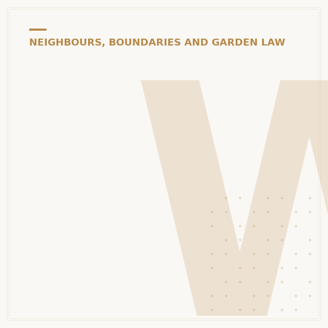 Who Owns Your Garden Fence? UK Property Law Explained
