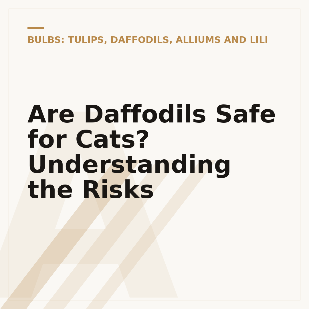 Are Daffodils Safe for Cats? Understanding the Risks