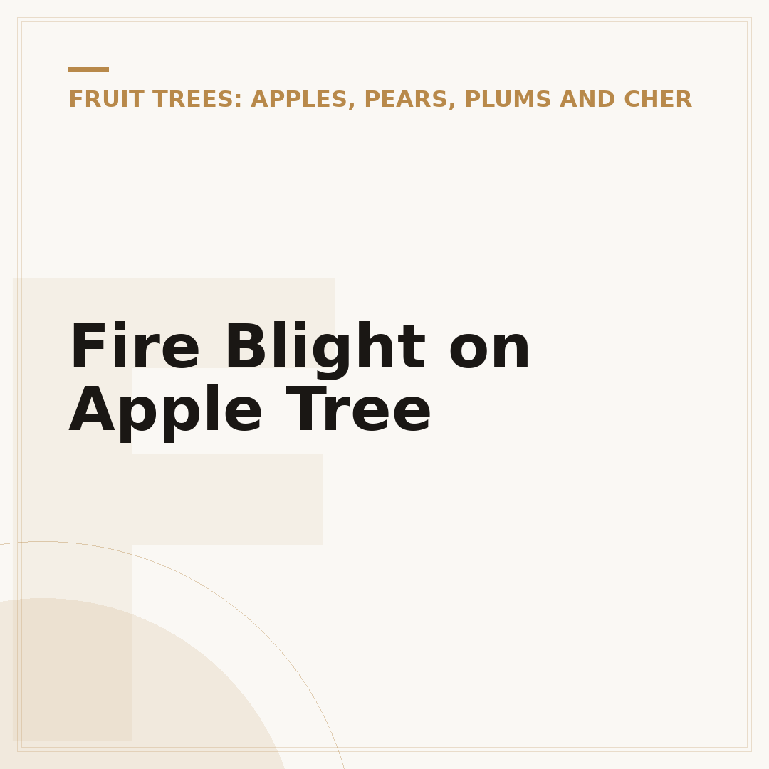 Fire Blight on Apple Tree