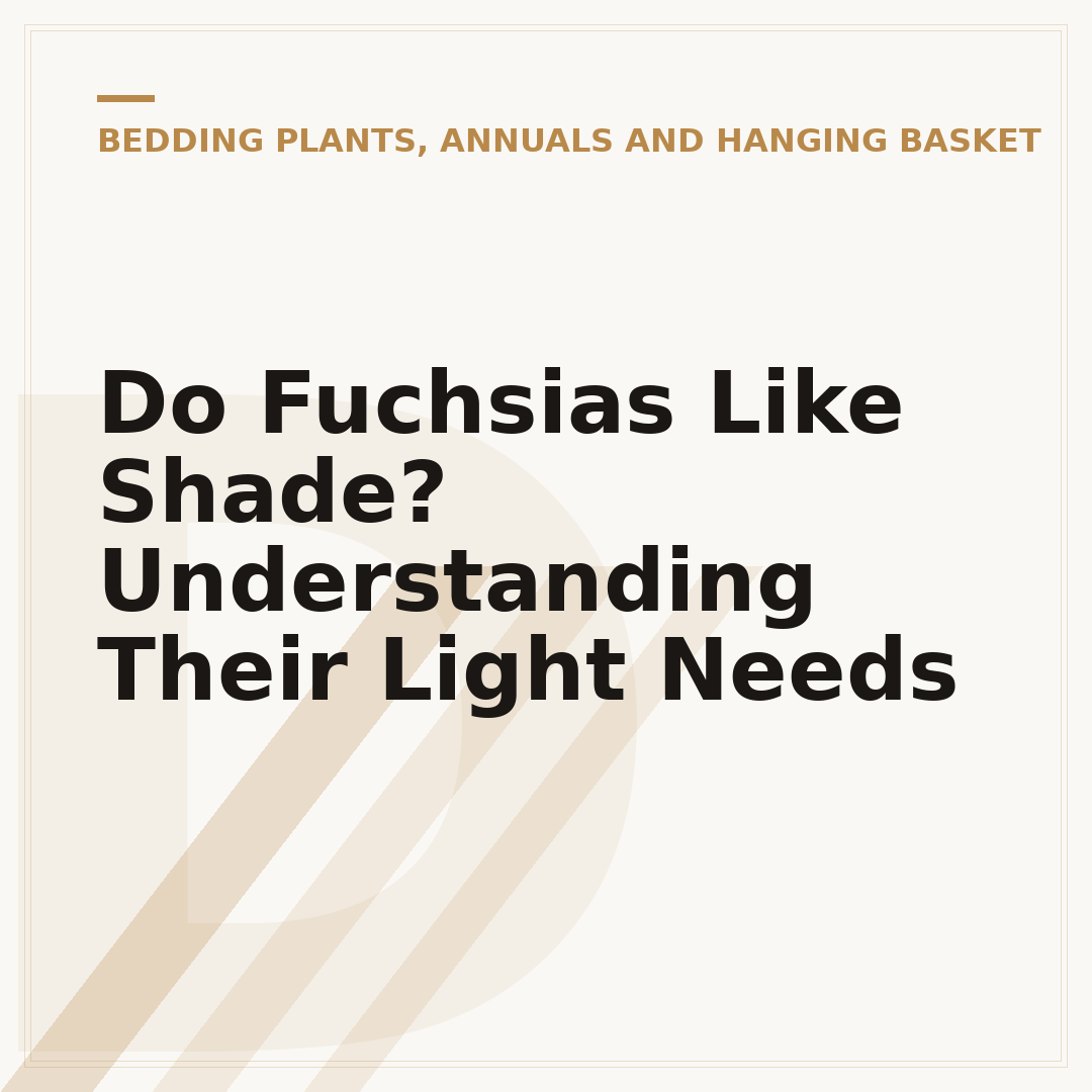 Do Fuchsias Like Shade? Understanding Their Light Needs