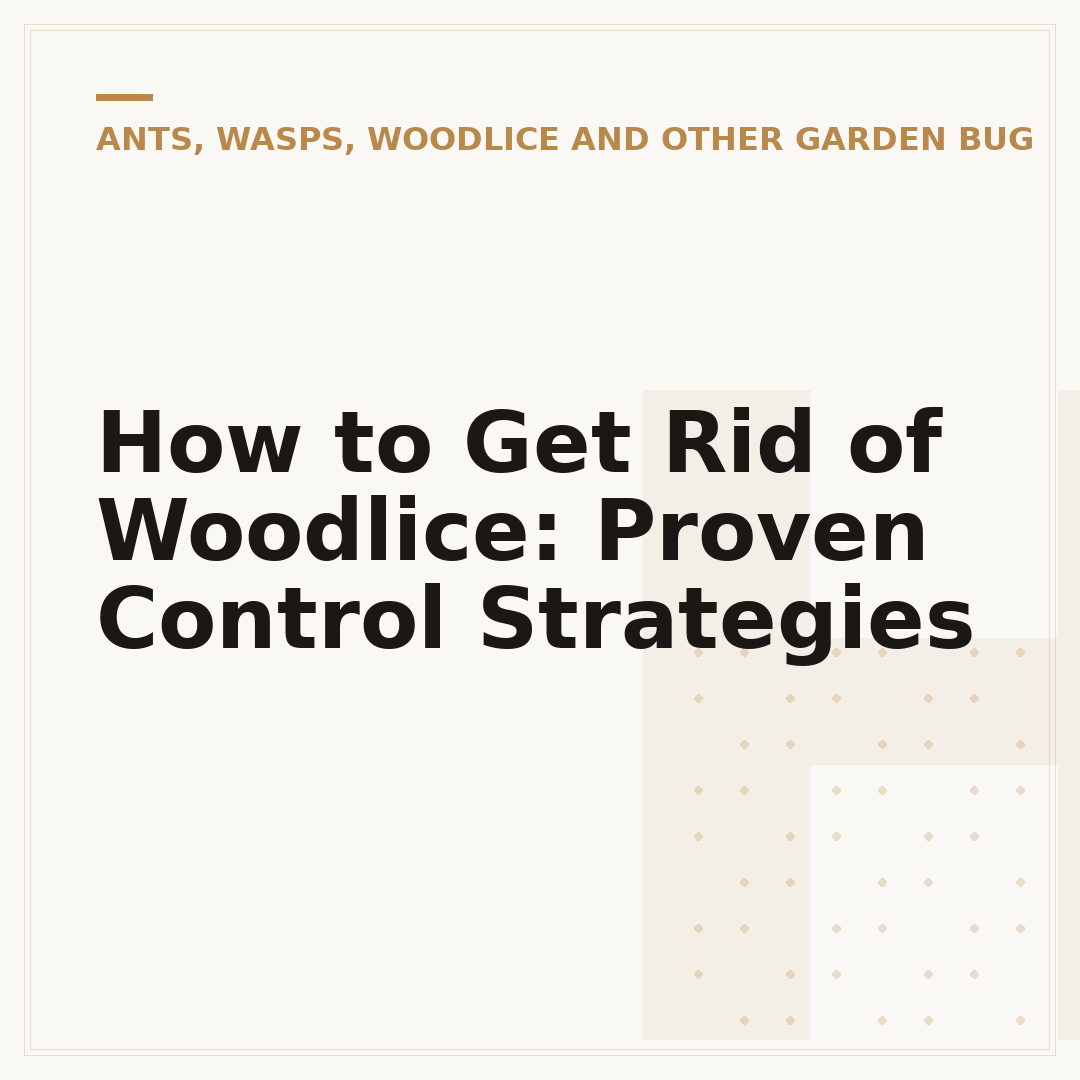 How to Get Rid of Woodlice: Proven Control Strategies