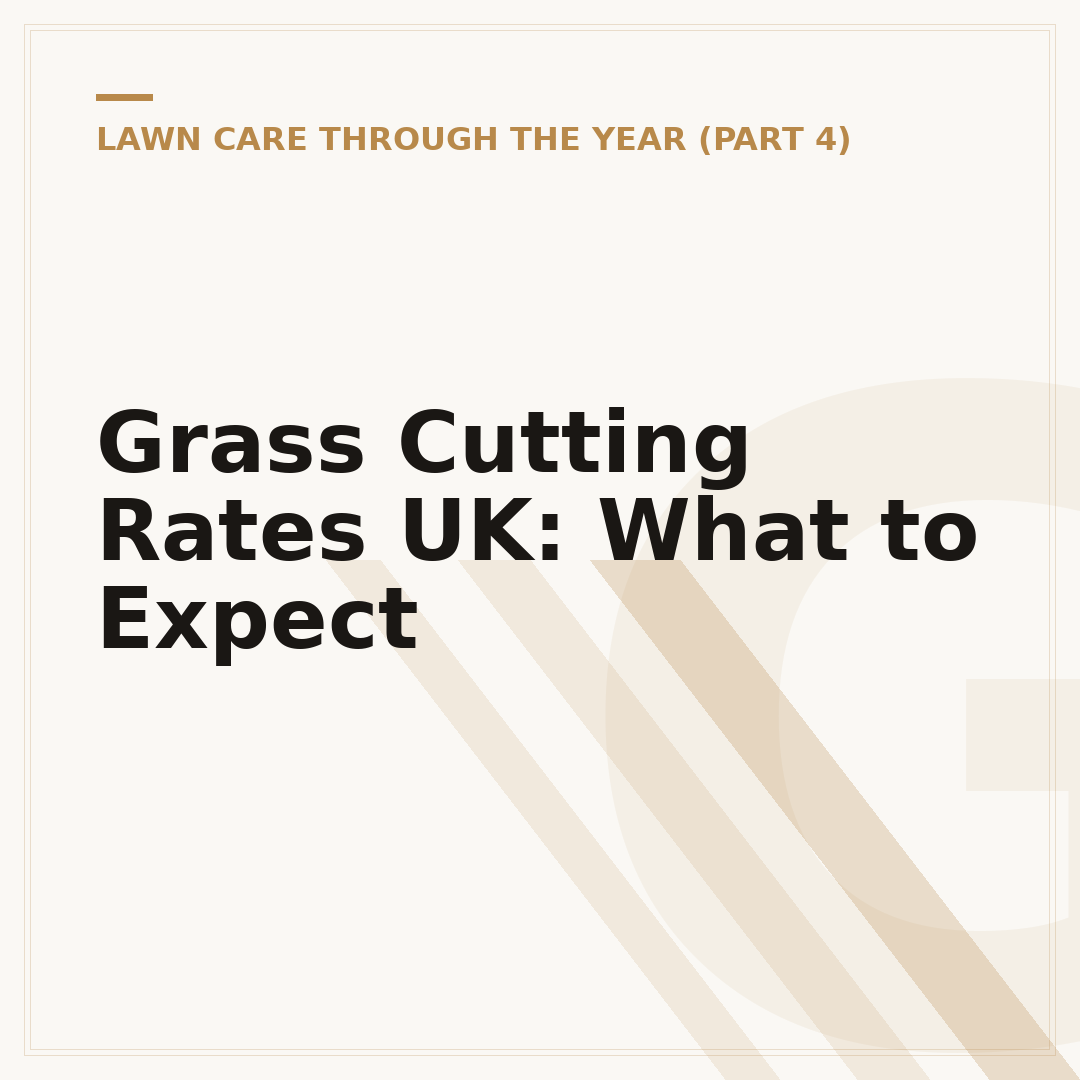 Grass Cutting Rates UK: What to Expect