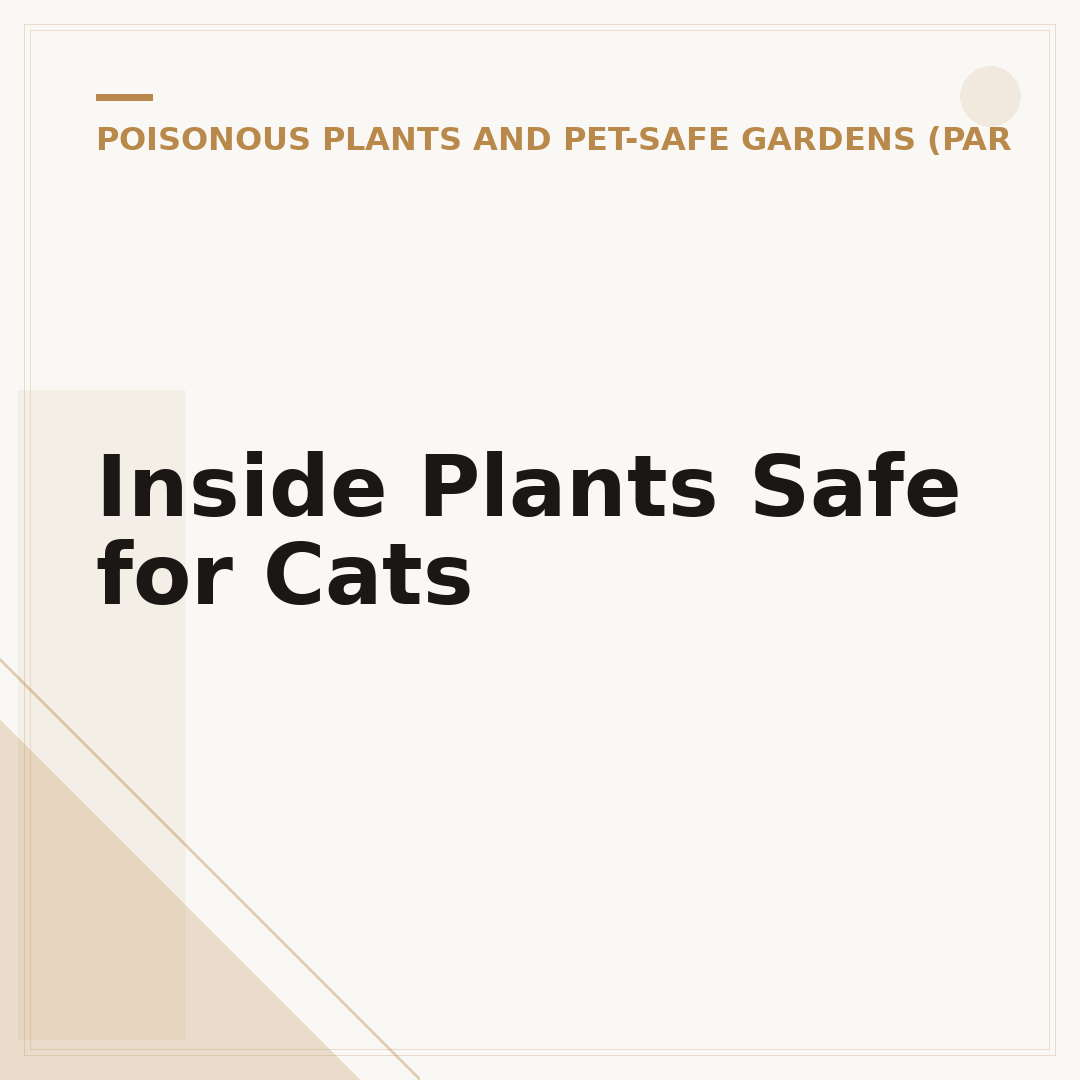 Inside Plants Safe for Cats