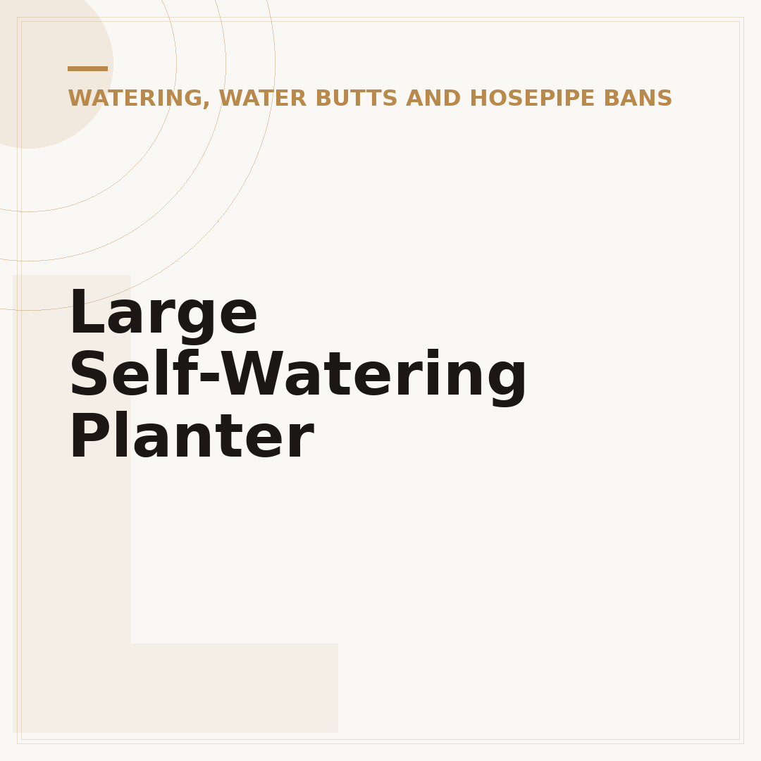 Large Self-Watering Planter