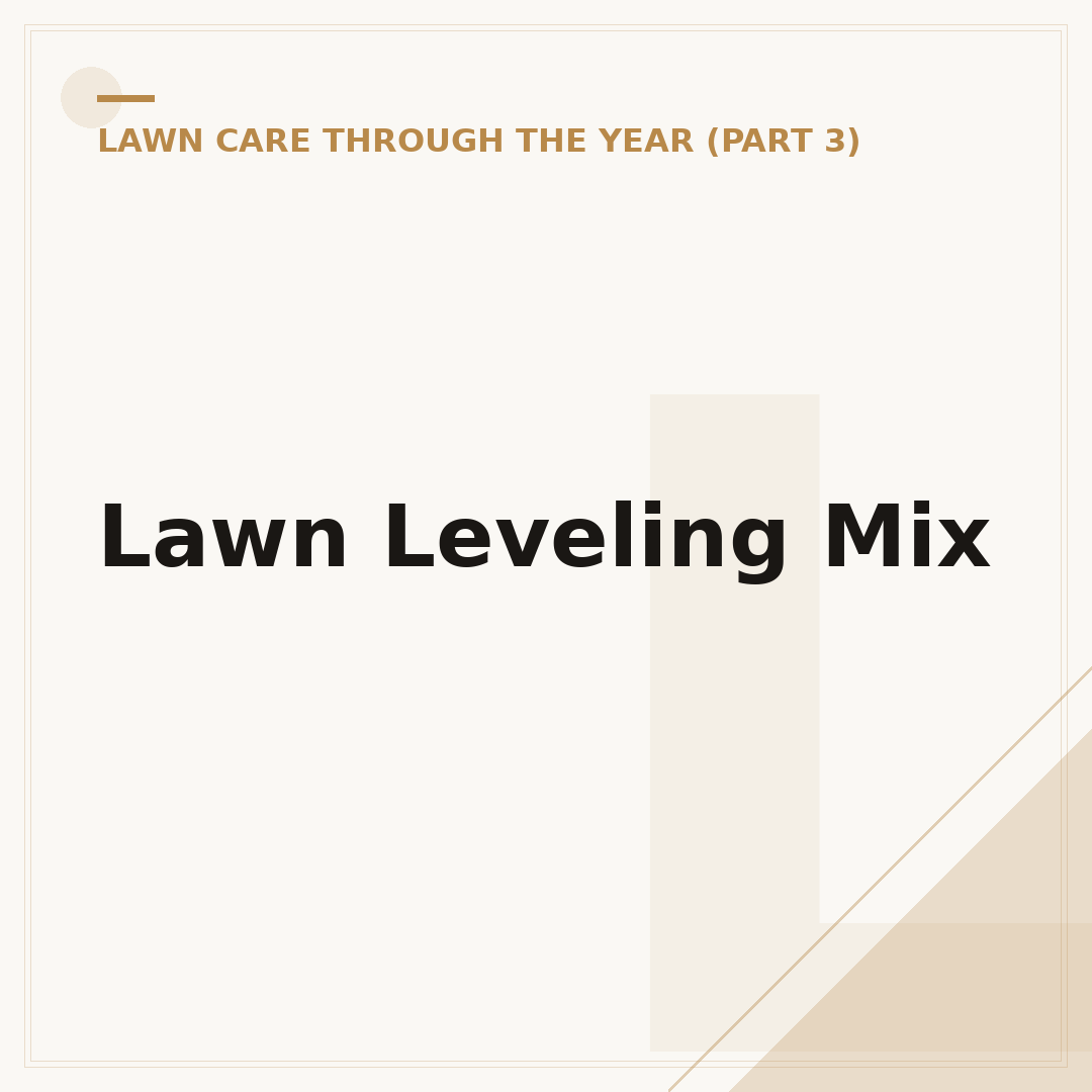 Lawn Leveling Mix
