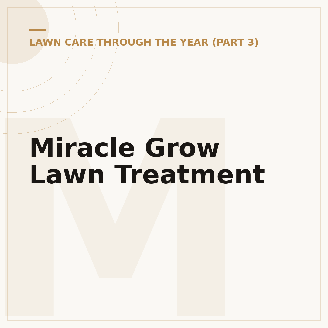 Miracle Grow Lawn Treatment