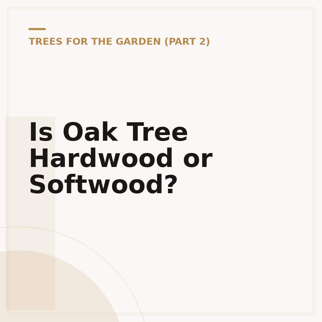 Is Oak Tree Hardwood or Softwood?