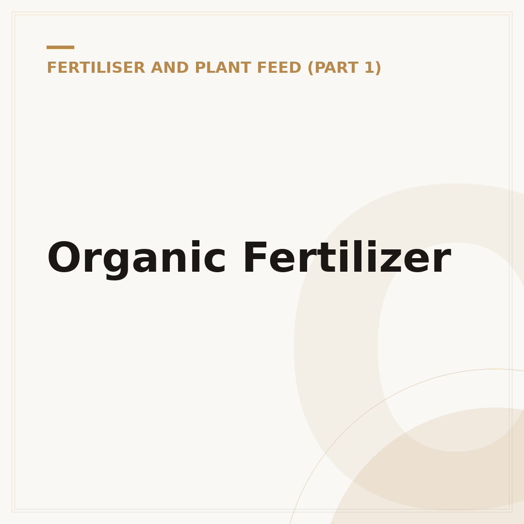 Organic Fertilizer
