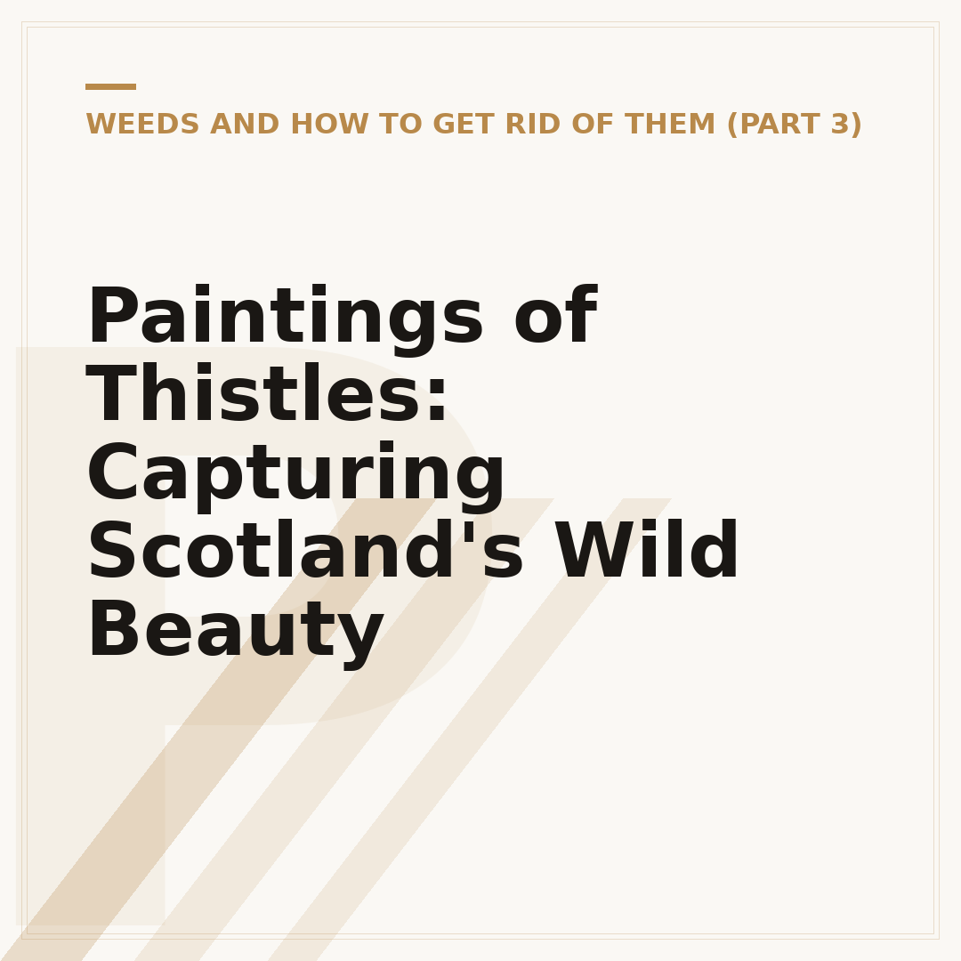 Paintings of Thistles: Capturing Scotland's Wild Beauty