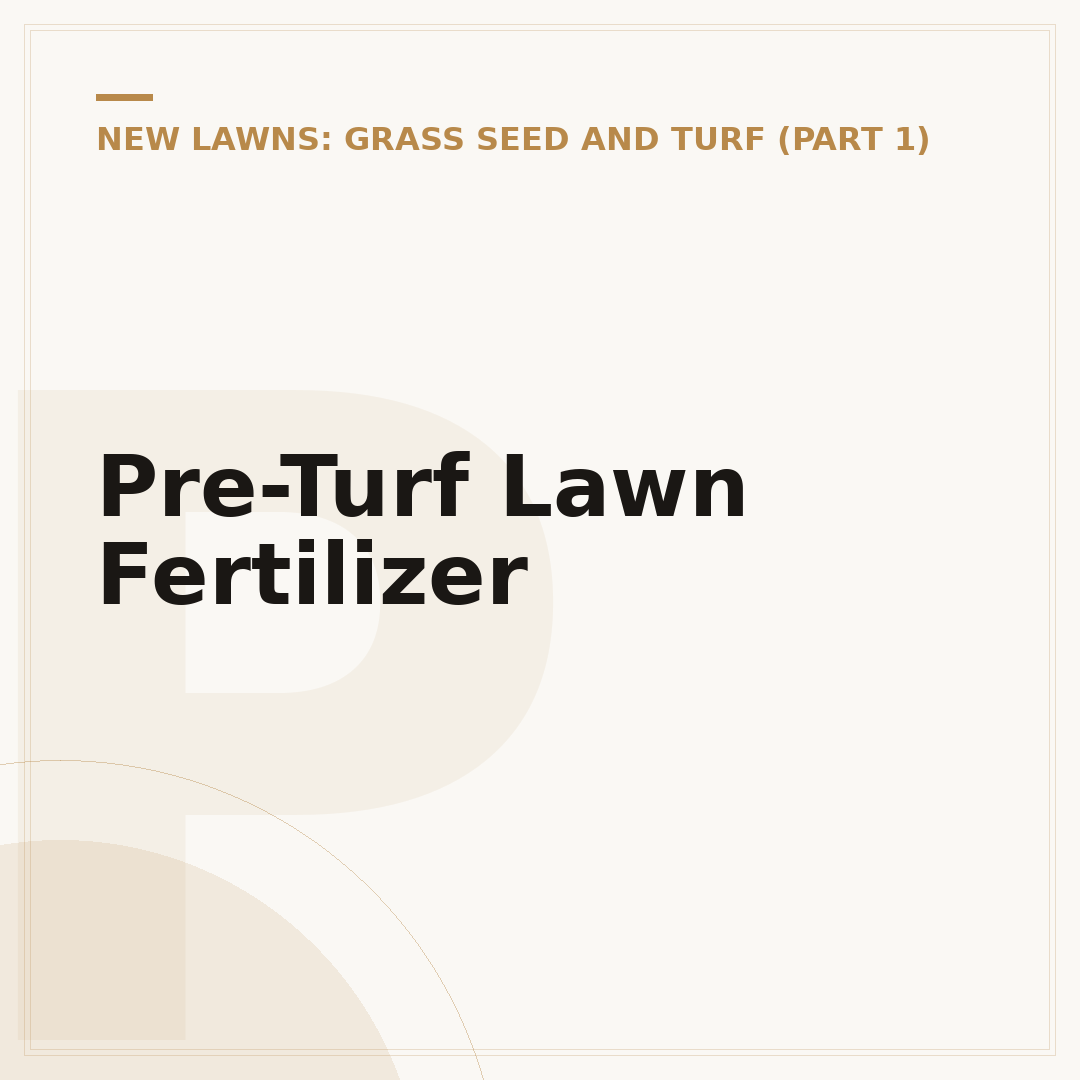 Pre-Turf Lawn Fertilizer