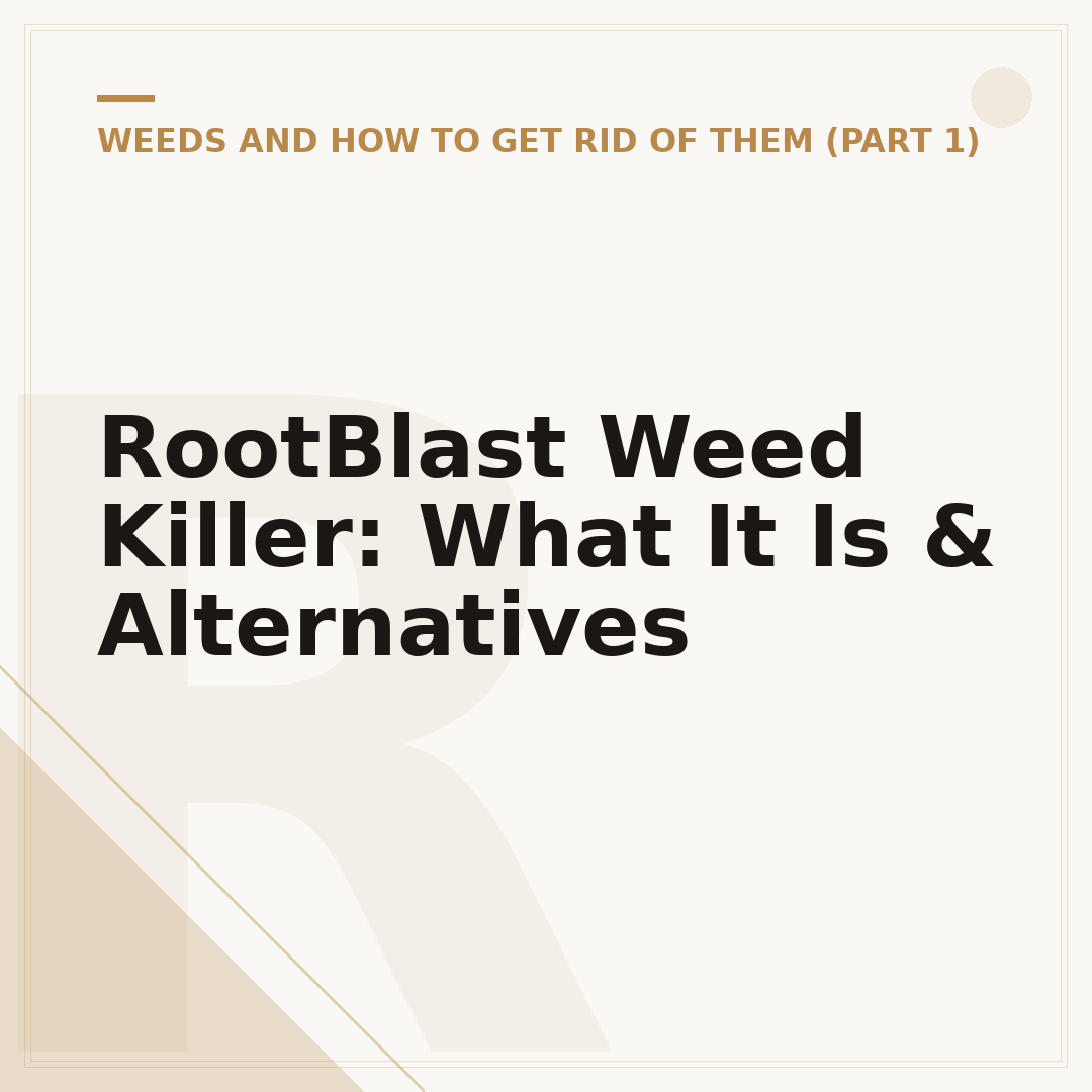 RootBlast Weed Killer: What It Is & Alternatives
