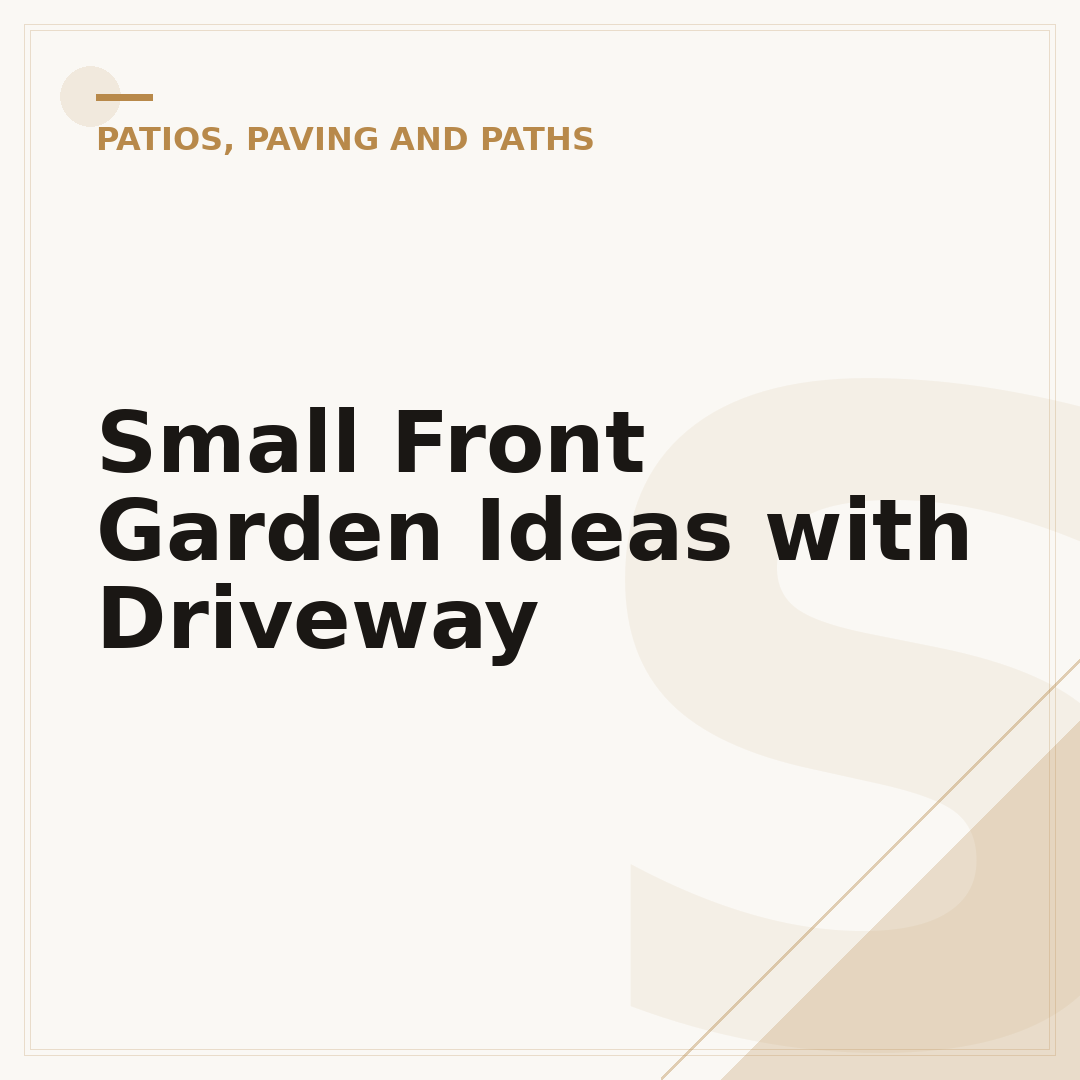 Small Front Garden Ideas with Driveway