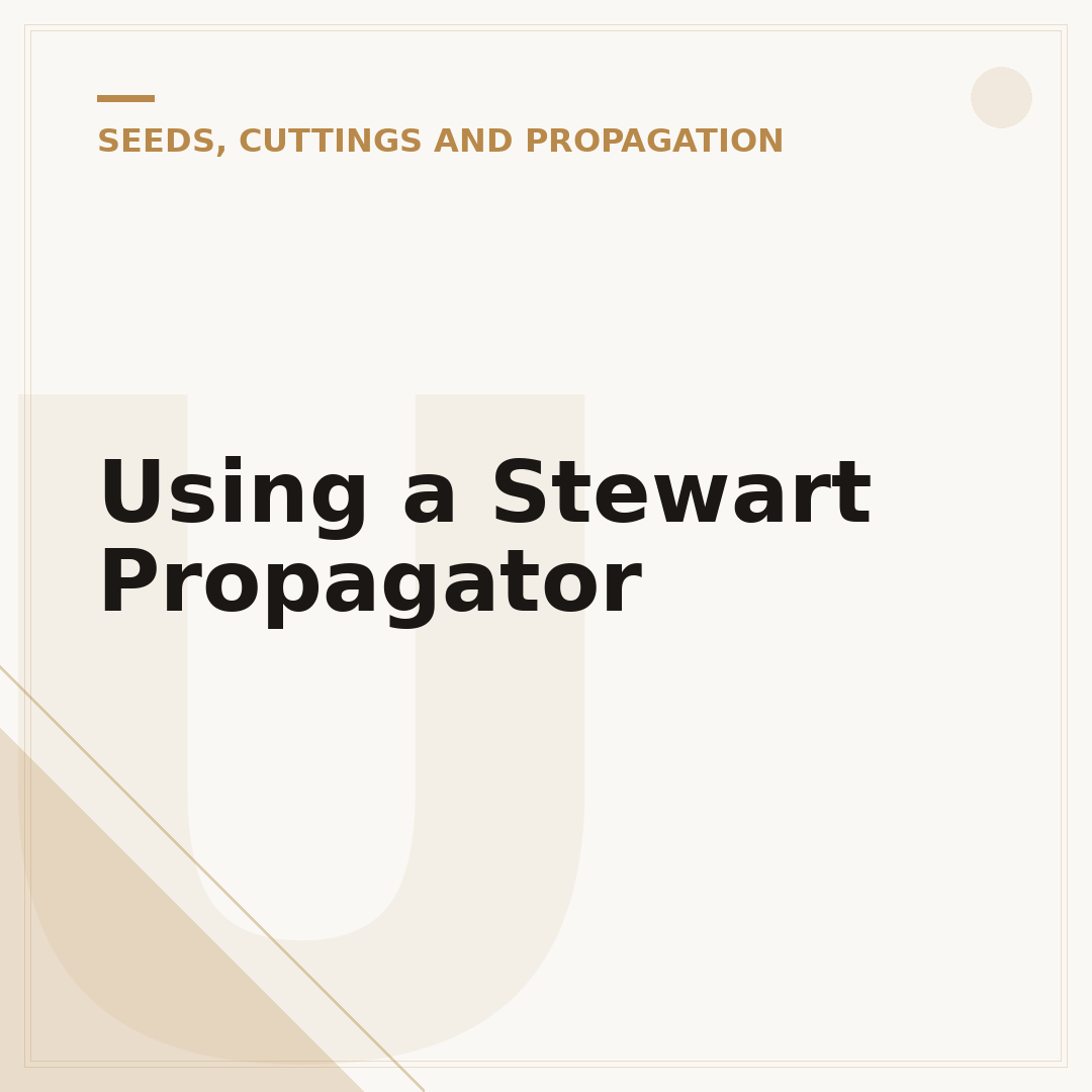 Using a Stewart Propagator