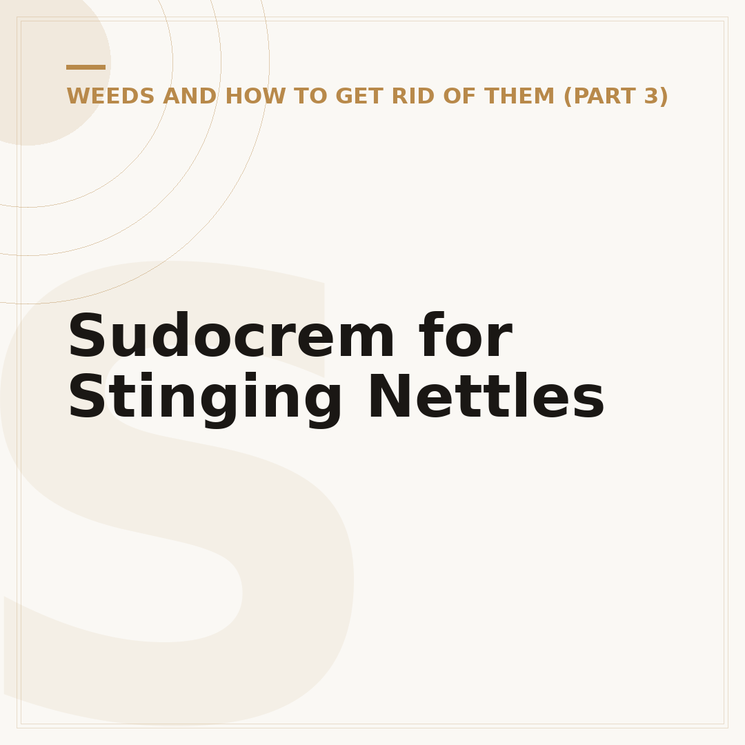 Sudocrem for Stinging Nettles