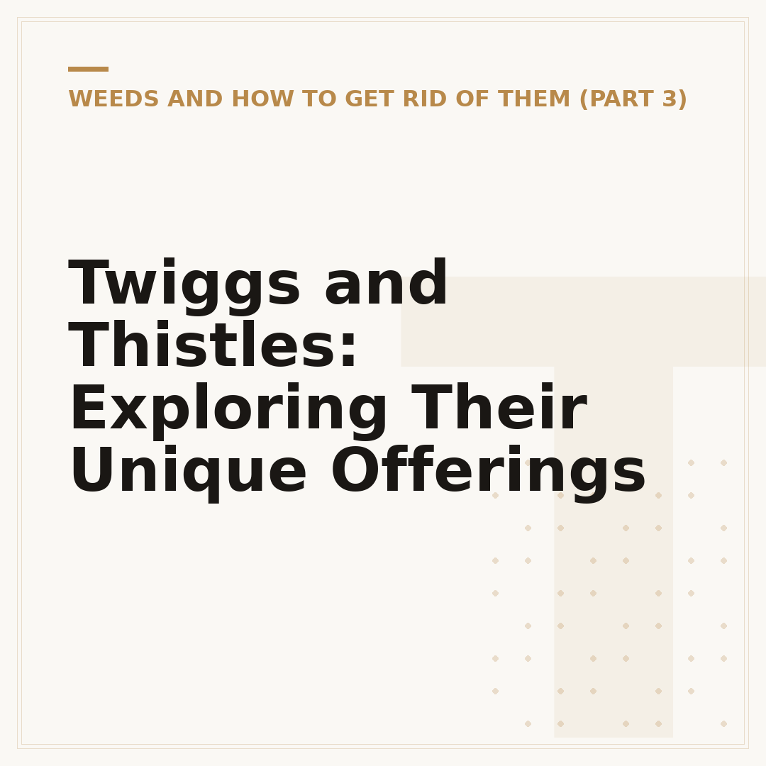 Twiggs and Thistles: Exploring Their Unique Offerings