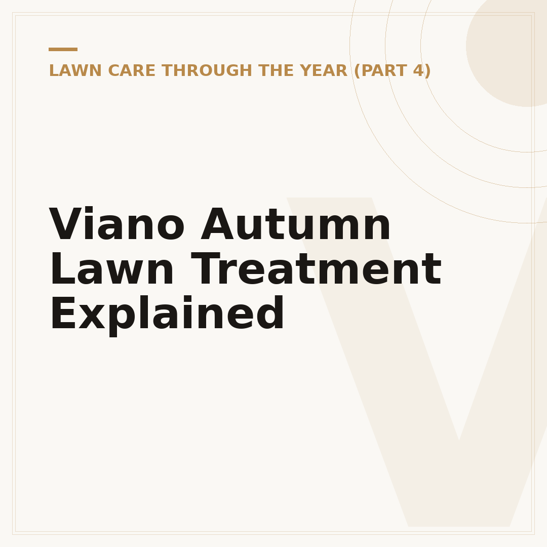Viano Autumn Lawn Treatment Explained