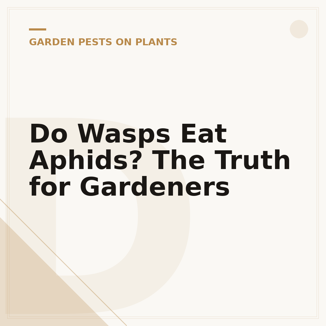 Do Wasps Eat Aphids? The Truth for Gardeners