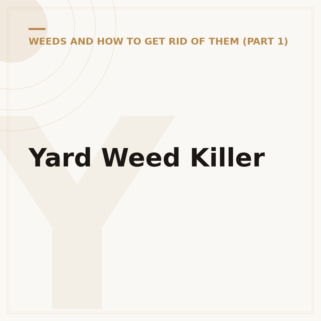Yard Weed Killer
